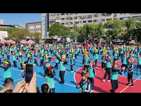 桃園市中原國小20週年運動會，二年級，動物派對表演項目，表演歌曲「咕嘰咕嘰」